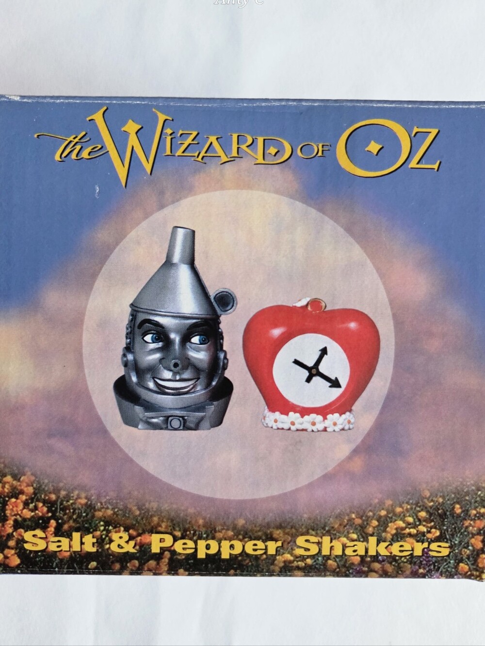 The Wizard of Oz Tin Man & Heart Apple Salt & Pepper Shakers